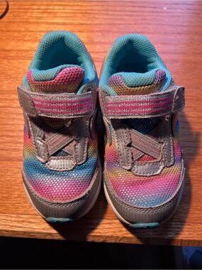 Saucony Kids Rainbow Sparkle Velcro Sneakers